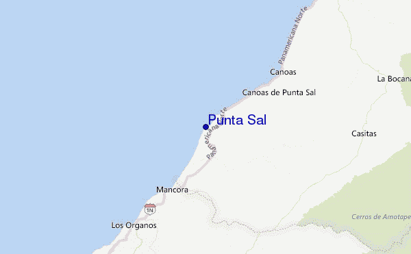 Mapa Balneario Punta Sal